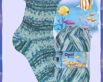 Opal Sock Yarn Aquarell, 100g/465yds, #11535 FREE shipping (any two+)