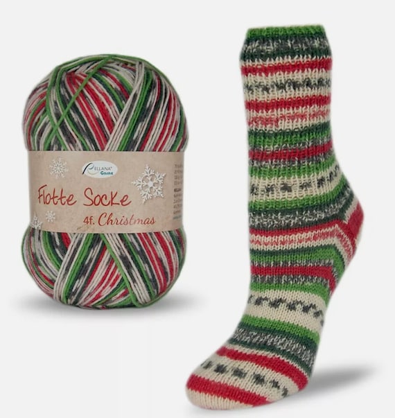 Rellana Flotte Socke Flotte Sock Yarn Christmas Superwash Wool Etsy
