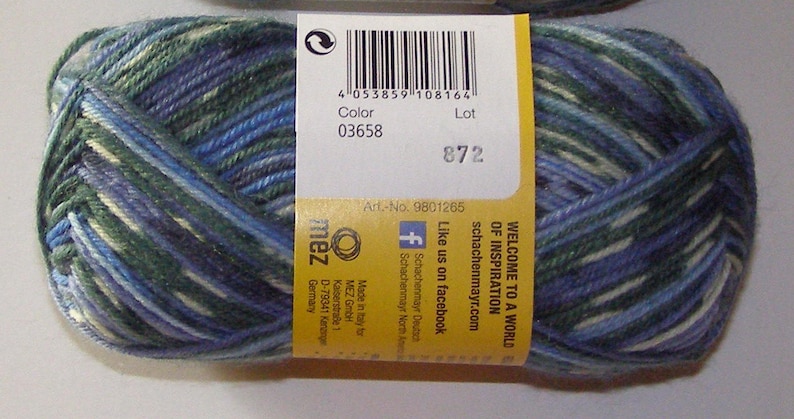 Regia Sock Yarn Design Line by Arne /& Carlos #3658 100g459yd