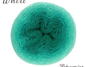 Scheepjes Whirl Ombre yarn cake gradient cotton acrylic #560 Jade JimJam