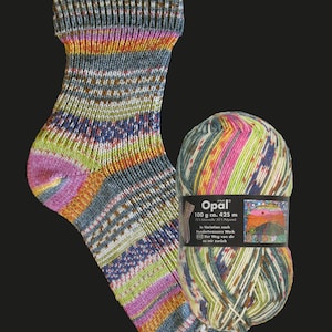 Opal Sock Yarn Hundertwasser, 100g/465yds, #2107 FREE shipping (any two+)