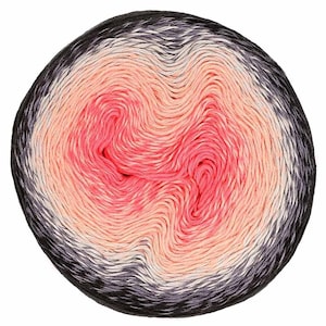 Scheepjes Whirl yarn cake gradient cotton acrylic #784 Watermelon Hell Raiser
