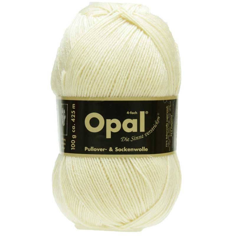 Opal Sock Yarn Uni Solid, 100g/465 yds, #3081 Off-White, Cream FREE shipping (any two+)