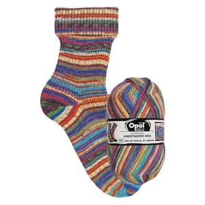 Opal Sock Yarn Hundertwasser 4, 100g/465yds, #4055 FREE shipping (any two+)