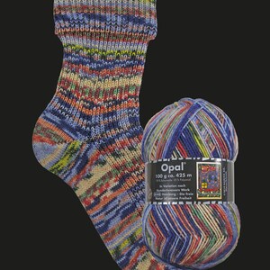 Opal Sock Yarn Hundertwasser 100g/465yds 3204 - Etsy