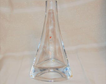 Angelo Mangiarotti Soliflor / Vase Vintage 1980s Modern Design Colle Italy