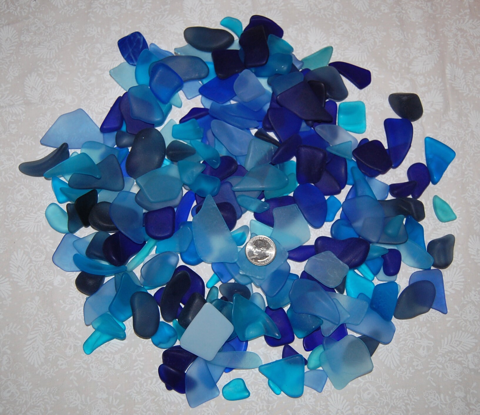 1/2 inch MACHINE MADE RECYCLED TUMBLED BEACH SEA GLASS 10 POUNDS 1/4 inch 