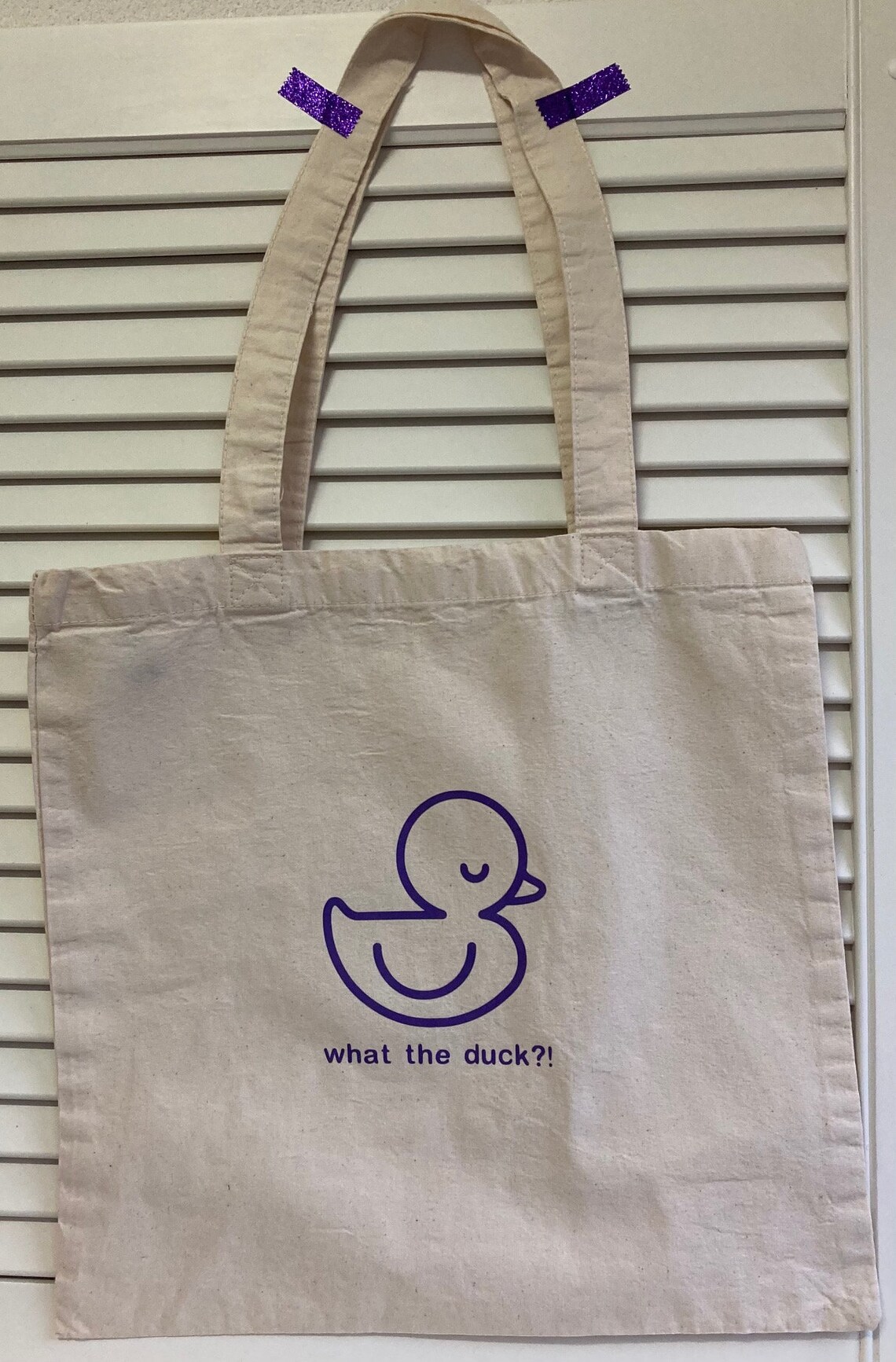 Rubber Duck tote bag what the duck cotton bag shoulder bag Etsy