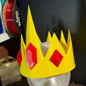 Adventure Time Ice King Crown – drukowany w 3D rekwizyt do cosplayu, kolekcjonerski gadżet dla fanów Adventure Time, idealny do cosplayu i wydarzeń tematycznych