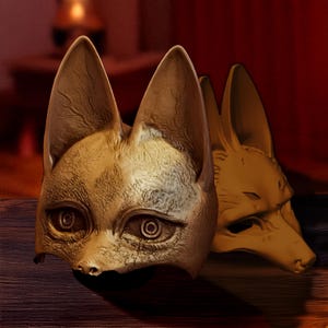 Silent Hill F Fox Mask Female/Male Cosplay Prop 3d printed Resin Collectible Horror scary video gameHalloween Fan Gift Pyramid Head