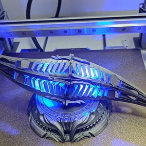 Réplica de la película Transformers Matrix of Leadership, resina impresa en 3D: decoración de escritorio luminosa hecha a mano, accesorio de ciencia ficción con función magnética