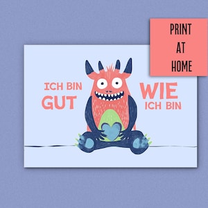 Cartes d'affirmation pour enfants | Cartes d'autonomisation I Pleine conscience | Pensées positives pour les enfants forts