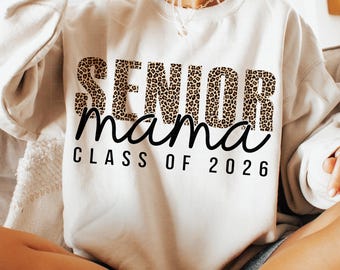 Leopard Senior Mama PNG: Progetto di laurea della classe 2026 (download digitale)