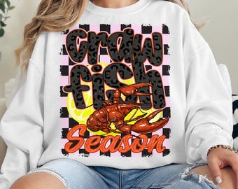 Leopard Crawfish Season PNG: Preppy Sublimation Design (Digital Download)