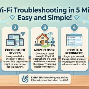 WiFiルーターとブースターのセットアップガイド（PDF）• 遅いインターネットを素早く解決 • 初心者向けのトラブルシューティング