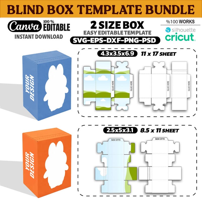 Mystery Box Templates - Etsy