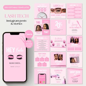 Lash Tech Social Media Post Lashing Instagram Template Lash Artist Branding Lash Tech Instagram Posts Lash Tech Canva Flyer Books Lashes