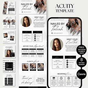 Nail Acuity Scheduling Template Nail Tech Acuity Booking Nail Website Template Nail Stylist Acuity Schedule Nail Website Acuity Site Nail