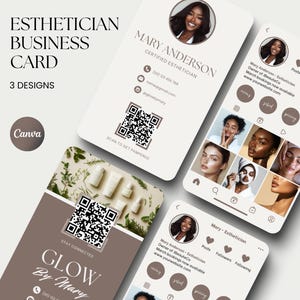 Kosmetikerin Karte Instagram Visitenkarte Kosmetikerin Bundle Lash Visitenkarte Hair Salon Visitenkarte Nail Canva Beauty Card Kosmetikerin