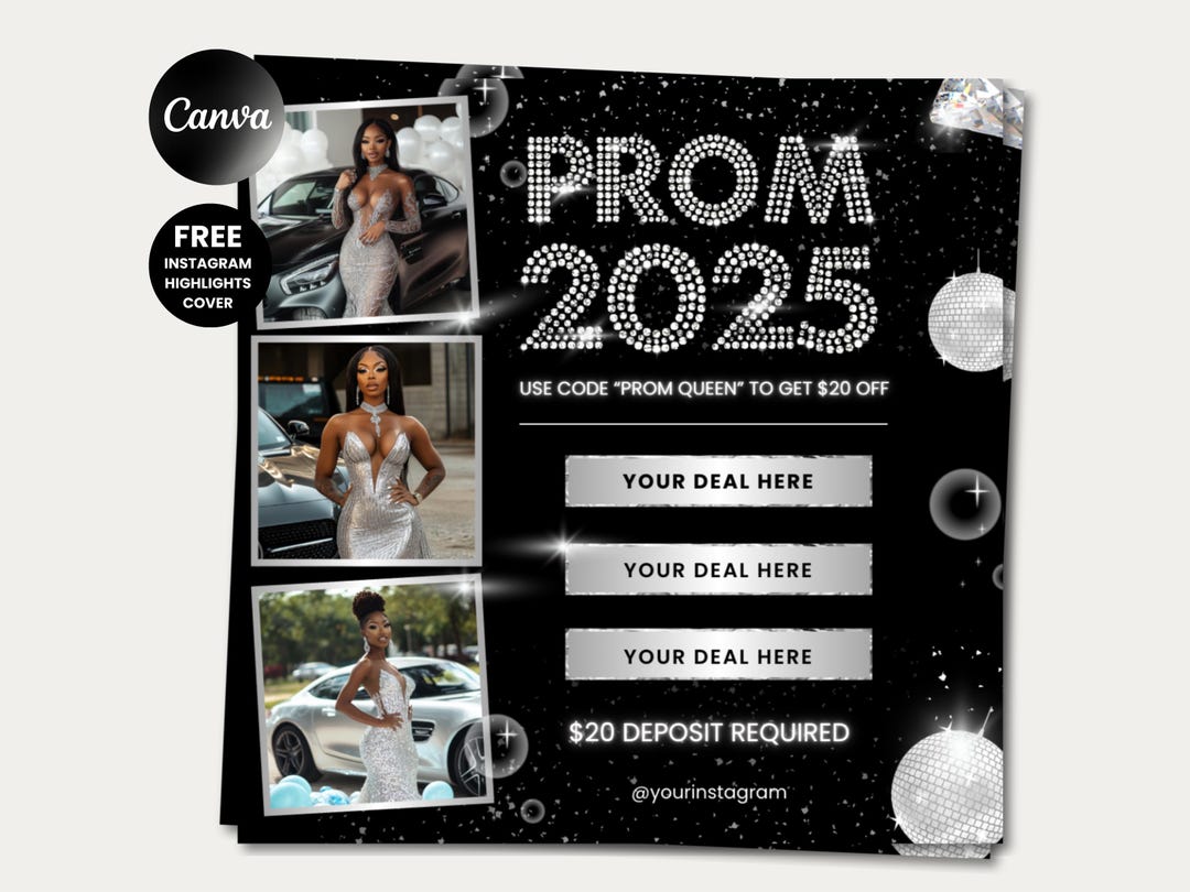 Prom Book Prom Booking Flyer Prom Special Flyer Prom Bookings Hair Prom Books ...
