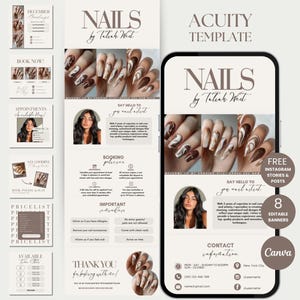 Acuity Terminplaner Nail Templates Acuity Scheduling Website Nail Tech Acuity Book Template Nail Acuity Terminplaner Nailtech Buchungsseite Nail Website Canva
