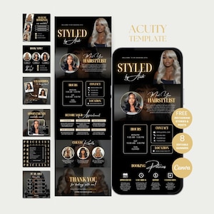 Hair Acuity スケジュールテンプレート ヘアスタイリスト Acuity ウェブサイトテンプレート ヘアスケジュール Acuity ヘアスタイリスト予約サイト Hair Acuity DIY テンプレート
