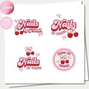 Nail Logo Designs Nail Salon Logo Lash Business Nail Artist Logo Nail Designer Beauty Nails Logo Nail Boutique Branding NailTech Logo Nails
