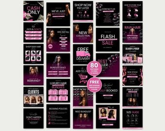 Modèle de cheveux de luxe Modèles de marque pour perruque Dépliant de vente de cheveux Canva Dépliant pour faisceaux de cheveux Perruque rose Dépliant pour cheveux Modèles d'extensions de cheveux Cheveux de perruque