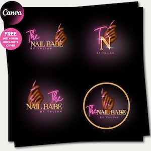 Nailtech Logo Design Nail Salon Logo Nail Boutique Logo Nail Artist Logo Nail Lashes Logo Nail Business Logo Nails Beauty Logo Nail Designer