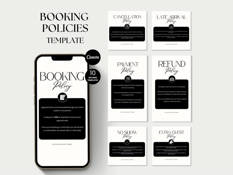 Policy Templates Booking Policies Templates Hair Booking Policy Nail ...