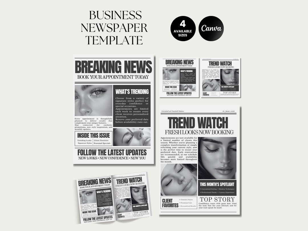 Newspaper Books Open Lash Appointment Booking Availability Lash Tech ...