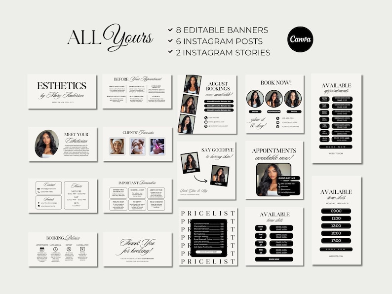 Esthetician Acuity Scheduling Template Esthetician Booking Site Acuity Esthetician Branding Website Acuity Template Site Esthetician Posts image 4