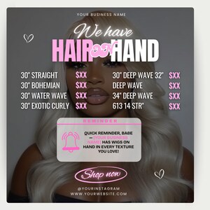 Wig Pricelist Flyer Wig Hair Sales Flyer Wig Special Flyer Hair Wig Books Flyer Wig Install Books Wig Sale Flyer Hair Wig Flyer Template image 6
