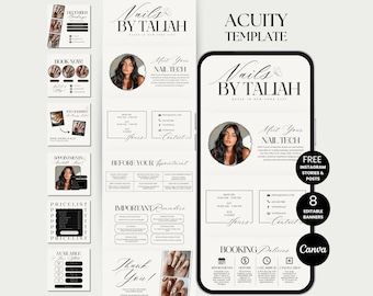 Nailtech Acuity Scheduling Template Nail Website Acuity Schedule Site Nail Tech Acuity Canva Nail Stylist Acuity Booking Nail Acuity Site