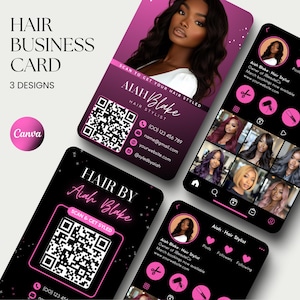 Hair Instagram Business Card Template Hair Stylist Card Hair Salon Business Card Hair Stylist Card Instagram Business Card Hair Salon Card