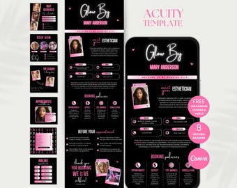 Acuity Scheduling Template Esthetician Acuity Booking Site Esthetician Branding Template Acuity Website Esthetician Booking Template Site