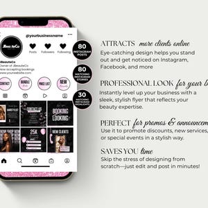 Hair Branding Kit Canva Hair Template Instagram Post Hair Wig Business ...