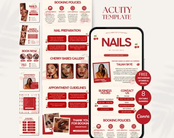 Nagelboekingssite Nails Acuity-planningssjabloon Nail Tech Acuity-website Nagelsjabloon Acuity Canva Nagelstylist Acuity Site Nail Tech