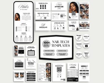 Nailtech Templates Brand Kit Nail Salon Business Nailtech Booking Site Nail Acuity Canva Nailtech Flyer Beauty Nails Logo Nail Social Media