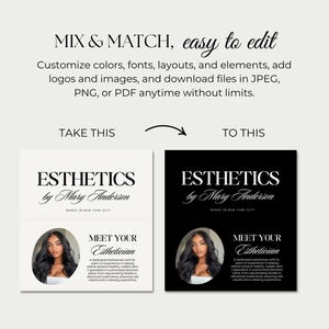 Esthetician Acuity Scheduling Template Esthetician Booking Site Acuity Esthetician Branding Website Acuity Template Site Esthetician Posts image 3