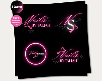 Nails Tech Logo Nail Designs Beauty Nails Logo Salon Business Nail Logo Branding Nailtech Custom Logo Designer Lash Tech Logo Nail Artist