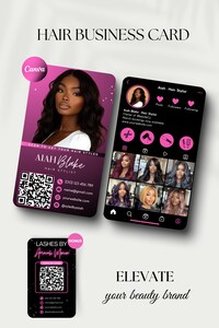 Hair Instagram Business Card Template Hair Stylist Card Hair Salon Business Card Hair Stylist Card Instagram Business Card Hair Salon Card