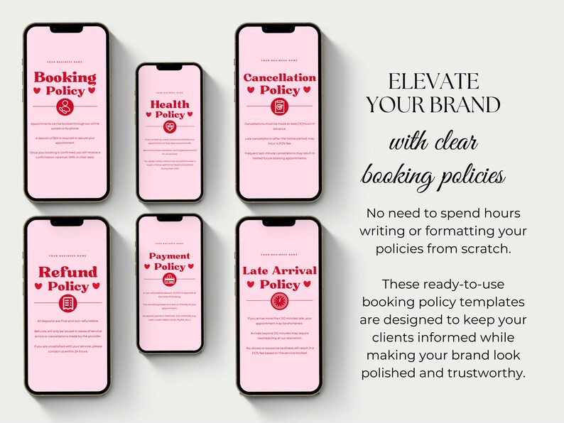 Booking Policies Template Instagram Policy Nailtech Posts Hair Booking ...