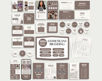 Esthetician Canva Templates Skincare Esthetician Forms Bundle Esthetician Branding After Care Cards Esthetician Consent Forms Aesthetics