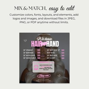Wig Pricelist Flyer Wig Hair Sales Flyer Wig Special Flyer Hair Wig Books Flyer Wig Install Books Wig Sale Flyer Hair Wig Flyer Template image 3