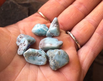 Rough larimar, raw Larimar, larimar crystal, Atlantis Stone, light blue stone, ocean crystal, wire wrap Larimar