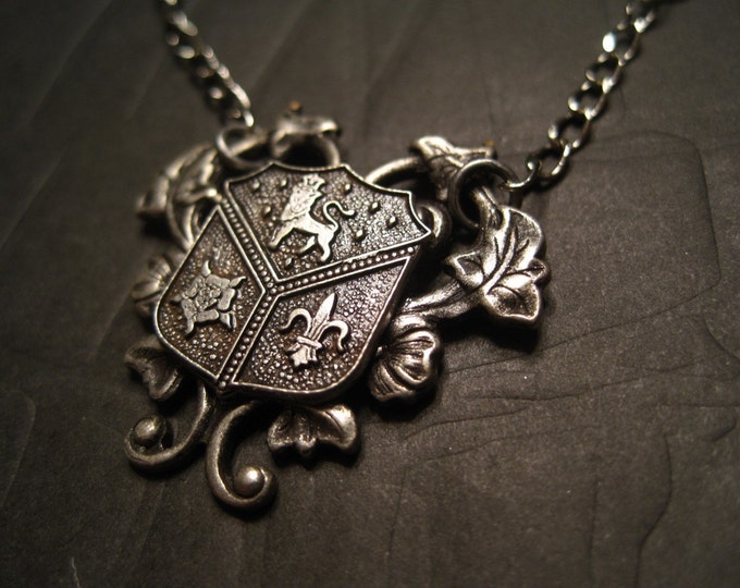 COAT OF ARMS Necklace FREE SHIPPING Etsy