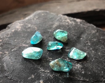 Apatite Gemstone, Apatite Crystal, Blue Apatite, Blue Crystal, Clairvoyant Crystal, Green apatite, Alpine Ritual, Turquoise Crystal