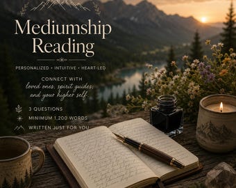 Personalized Mediumship Reading 3 Channeled Questions Spirit Guide Messages Psychic Reading Spirit Guide