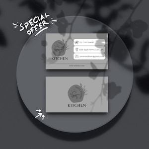 Soul Food Küche Visitenkarte Vorlage Bearbeitbare Druckbare Digitaler Download Benutzerdefinierte Branding Karte für Restaurants Caterer Lebensmittelunternehmen